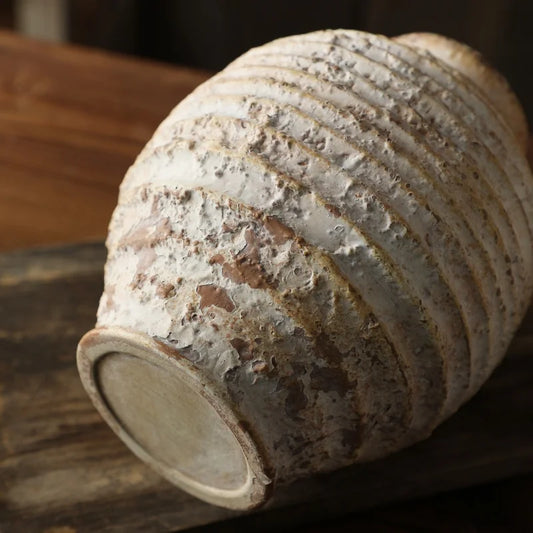 Vase de table en céramique – Style rustique vieilli et élégant