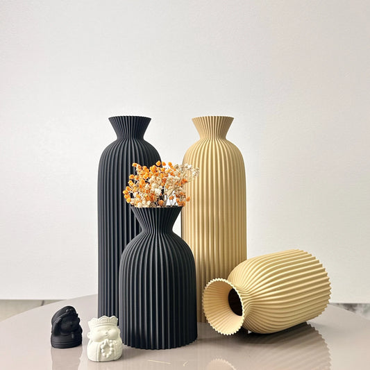 Vase Soliflore Bohème en Plastique – Cylindre Minimaliste