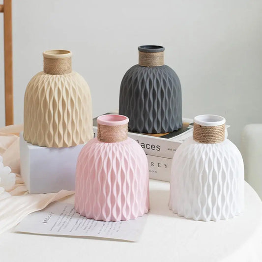 Vase décoratif en plastique – Silhouette ananas au design contemporain et raffiné