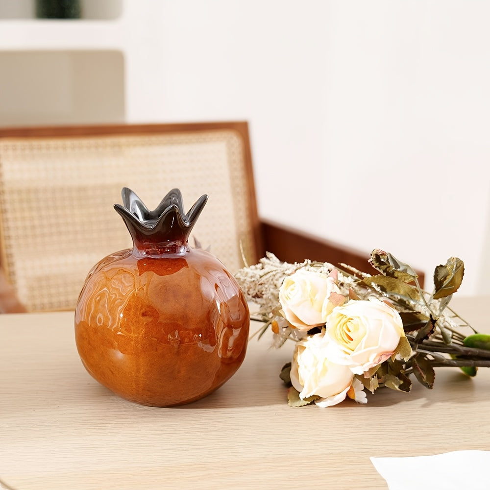 Vase décoratif en céramique – Silhouette arrondie inspirée de la grenade